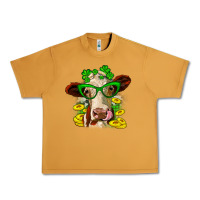 Peanut Butter St. Patrick's Day cow Urban Heavy Tee - OliviaCreatesArt