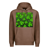 Chestnut Saint Patricks Day Shamrock And Plaid Premium Hoodie - RanaPortraitStore