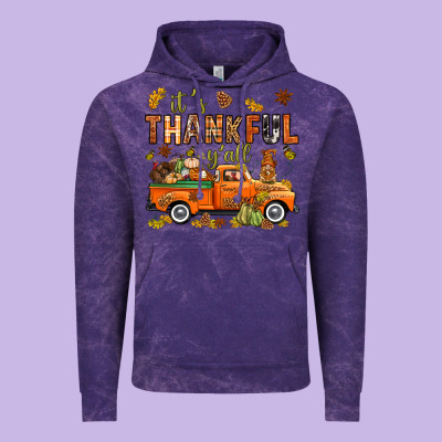 It's Thankful Y'all With Truck Bbs Vintage Hoodie Designed By Bundleandbundleshop