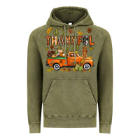 Vintage Olive it's thankful y'all with truck bbs Vintage Hoodie - BundleAndBundleShop