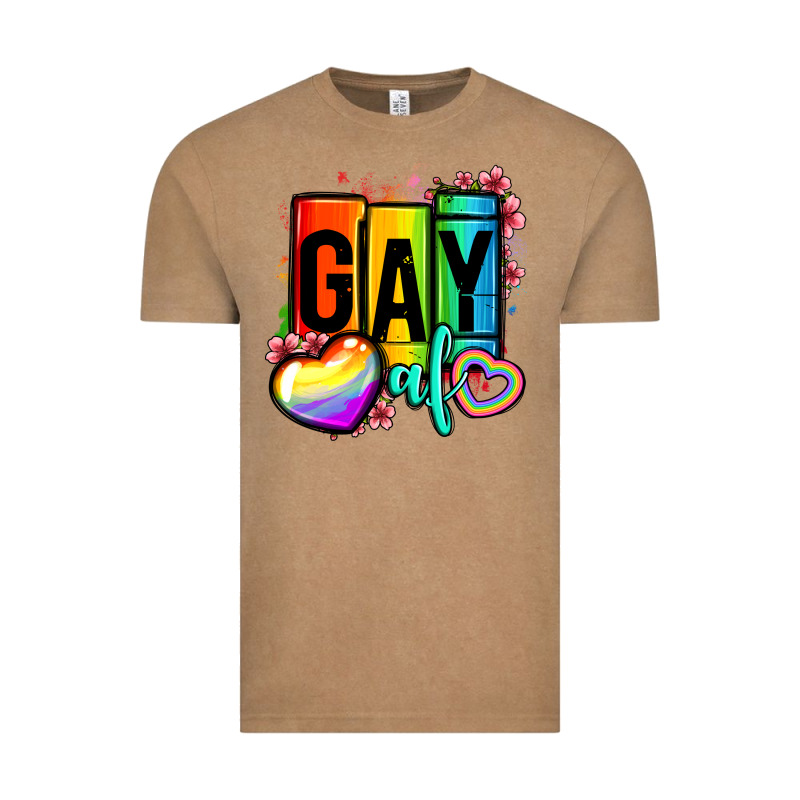 Gay Af Vintage Tee by OliviaCreatesArt | Teevron