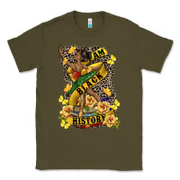 Army Green i am black history Classic Tee - CowGirlArtShop