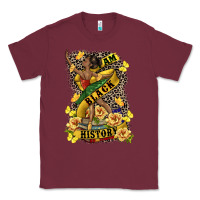 Burgundy i am black history Classic Tee - CowGirlArtShop