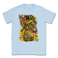 Dusty Blue i am black history Classic Tee - CowGirlArtShop