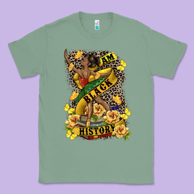I Am Black History Classic Tee Designed By Cowgirlartshop