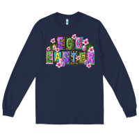 Navy egg and easter Long Sleeve Tee - FaDigitalArtStudio