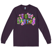 Plum egg and easter Long Sleeve Tee - FaDigitalArtStudio