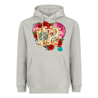 Moon Dust playing cards roses and pearls Heavyweight Hoodie - AdoDesignShop