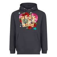 Smoke playing cards roses and pearls Heavyweight Hoodie - AdoDesignShop