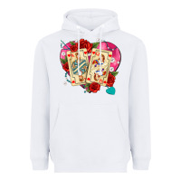 Playing Cards Roses And Pearls Heavyweight Hoodie | Teevron