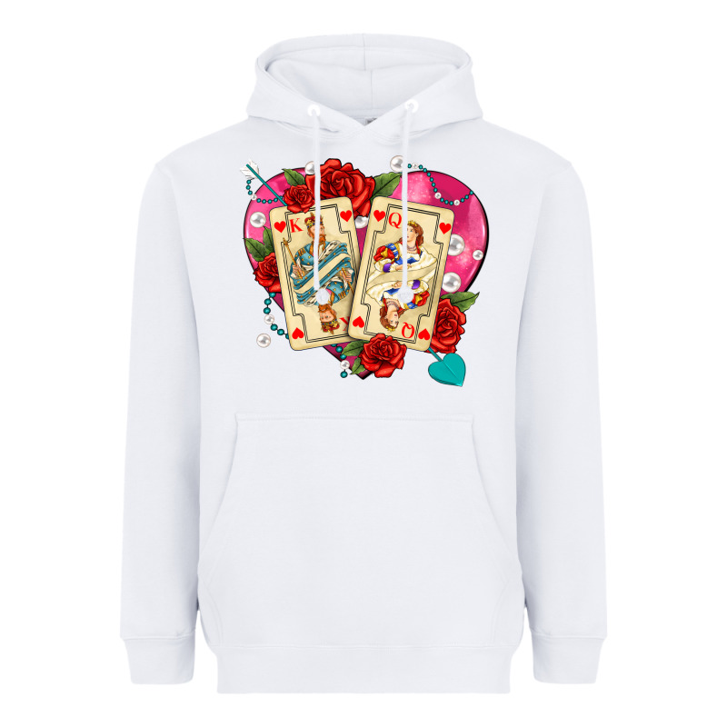 Playing Cards Roses And Pearls Heavyweight Hoodie by AdoDesignShop | Teevron