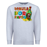 Heather Grey tequila porfavor Premium Sweatshirt - AdoDesignShop