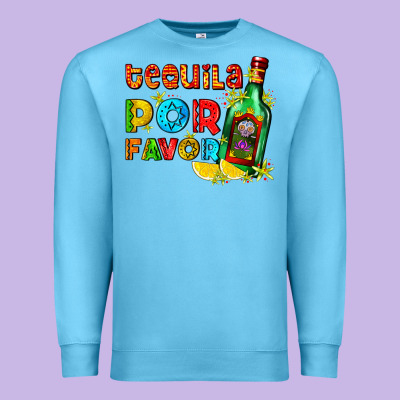 Tequila Porfavor Premium Sweatshirt Designed By Adodesignshop