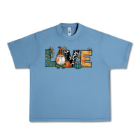 Pebble Blue Fall Love Gnome Urban Heavy Tee - RanaPortraitStore