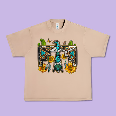 Western Free Bird Urban Heavy Tee Designed By Oliviacreatesart