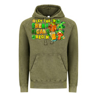 Vintage Olive Let the shenanigans begin St. Patrick's Day Vintage Hoodie - FaDigitalArtStudio