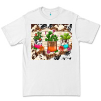 White cowhide succulent Premium Tee - TumblerDesignByShophia