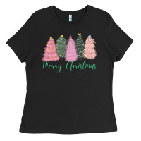 Merry Christmas Trees Ladies Tee | Teevron
