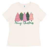 Bone merry christmas trees Ladies Tee - CowGirlArtShop