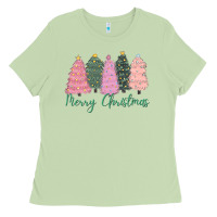 Matcha merry christmas trees Ladies Tee - CowGirlArtShop