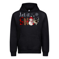 Black let it snow snowman Urban Hoodie - JahusDesignShop