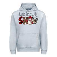 Heather Grey let it snow snowman Urban Hoodie - JahusDesignShop