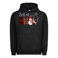 Pigment Black let it snow snowman Urban Hoodie - JahusDesignShop
