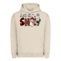 Pigment French Oak let it snow snowman Urban Hoodie - JahusDesignShop