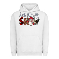 Pigment Lunar Rock let it snow snowman Urban Hoodie - JahusDesignShop