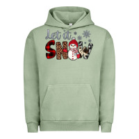 Pigment Oil Green let it snow snowman Urban Hoodie - JahusDesignShop
