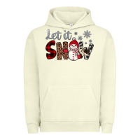 Pigment Pistachio let it snow snowman Urban Hoodie - JahusDesignShop