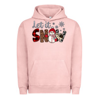 Pigment Salmon let it snow snowman Urban Hoodie - JahusDesignShop