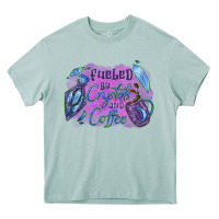 Arona Fueled by crystals and coffee halloween Heavy Core Tee - NancyCooperArtShop