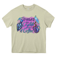 Mossy Fueled by crystals and coffee halloween Heavy Core Tee - NancyCooperArtShop
