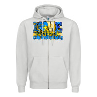 Dove Grey love doesn't count chromosomes Zipper Hoodie - AdoDesignShop