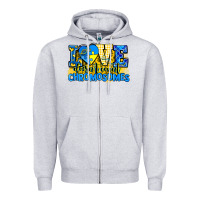 Heather Grey love doesn't count chromosomes Zipper Hoodie - AdoDesignShop