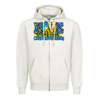 Oatmeal Heather love doesn't count chromosomes Zipper Hoodie - AdoDesignShop