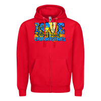 Red love doesn't count chromosomes Zipper Hoodie - AdoDesignShop