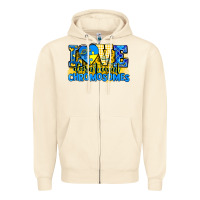 Sandshell love doesn't count chromosomes Zipper Hoodie - AdoDesignShop