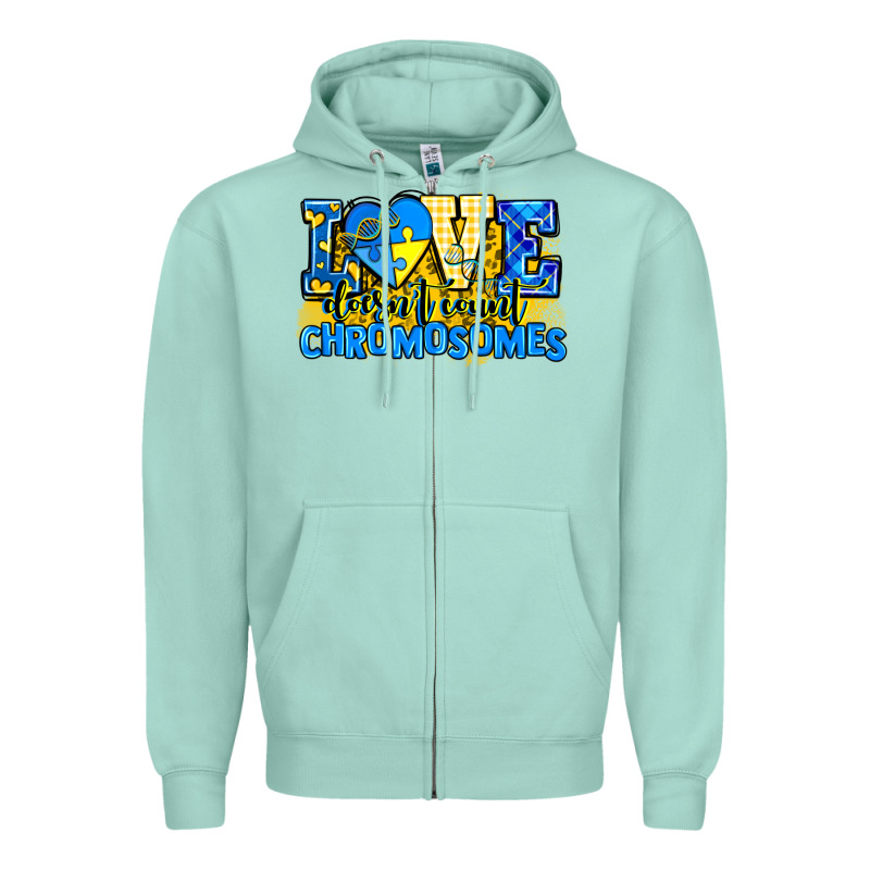 Love Doesn't Count Chromosomes Zipper Hoodie by AdoDesignShop | Teevron