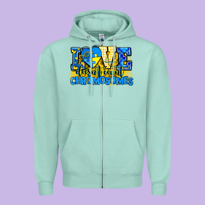 Love Doesn't Count Chromosomes Zipper Hoodie Designed By Adodesignshop
