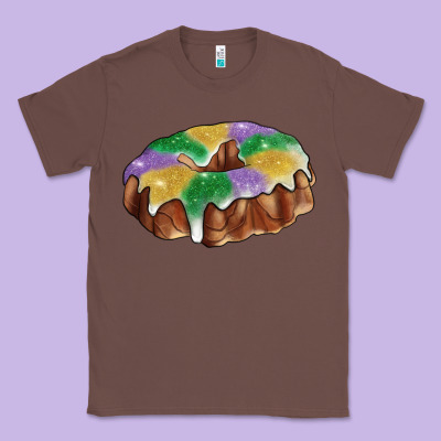 Mardi Gras King Cake Classic Tee Designed By Ranaportraitstore