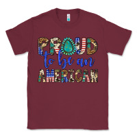 Burgundy proud to be an american Classic Tee - Artiststas