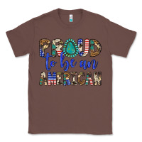 Chestnut proud to be an american Classic Tee - Artiststas