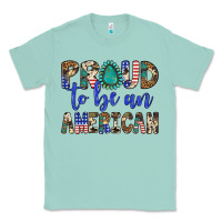 Seafoam proud to be an american Classic Tee - Artiststas