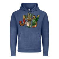 Vintage Denim joy christmas with cross bbs Vintage Hoodie - BundleAndBundleShop