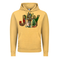 Vintage Mustard joy christmas with cross bbs Vintage Hoodie - BundleAndBundleShop