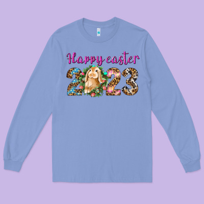 Happy Easter 2023 Long Sleeve Tee Designed By Bundleandbundleshop