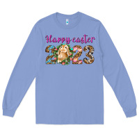 Colony Blue Happy Easter 2023 Long Sleeve Tee - BundleAndBundleShop