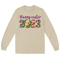 Mushroom Happy Easter 2023 Long Sleeve Tee - BundleAndBundleShop